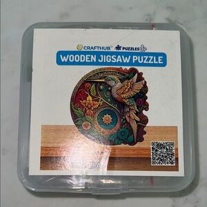 NWT CraftHub Wooden Jigsaw Puzzle with Bird Design